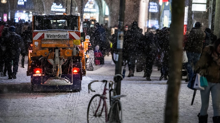 Der Winterdienst in München ist gut vorbereitet