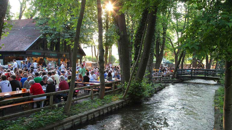 Top Fünf Biergärten in München