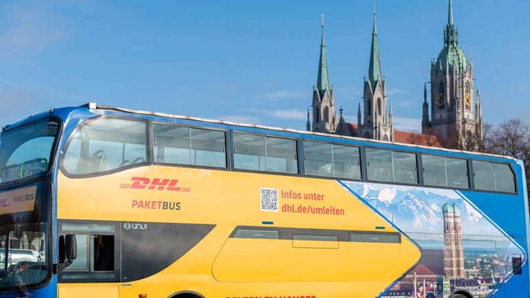 DHL stellt Paket-Busse in München auf