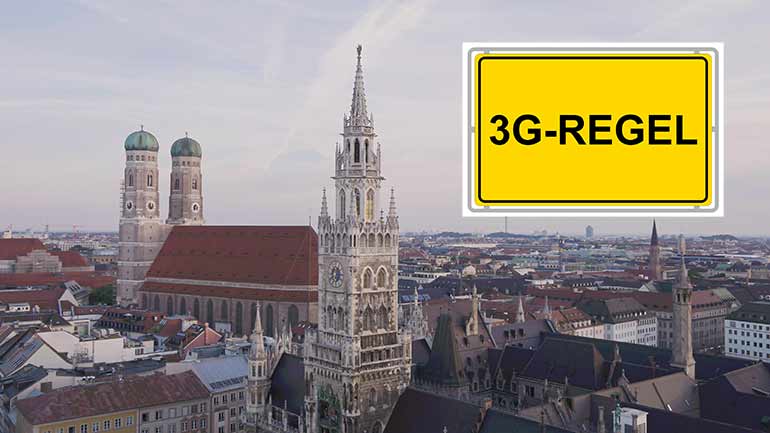 In München Stadt und Landkreis gilt jetzt die 3G-Regel