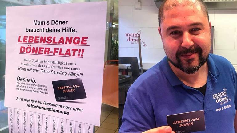 Tausch: Lebenslange Döner-Flat gegen bezahlbare Location