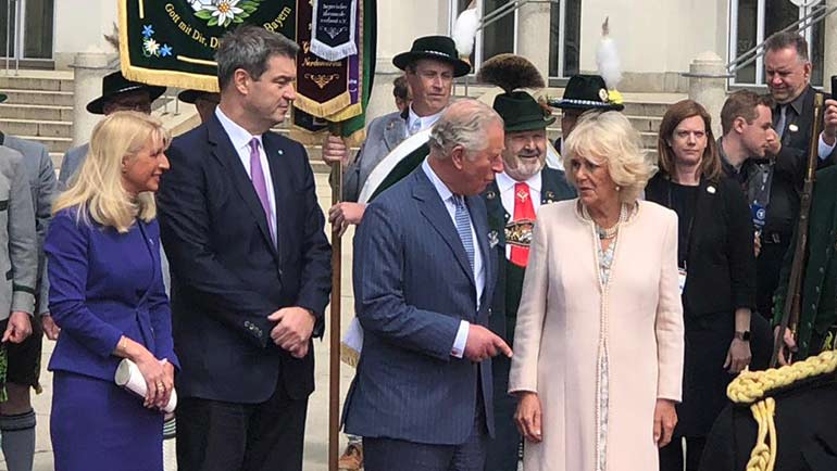 Charles und Camilla auf München-Besuch