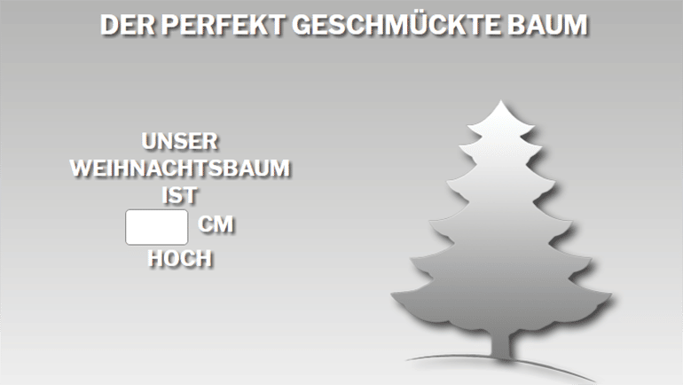 Der 95.5 Charivari Christbaum-Konfigurator