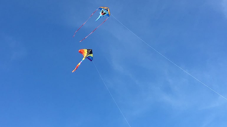 Drachensteigen in München