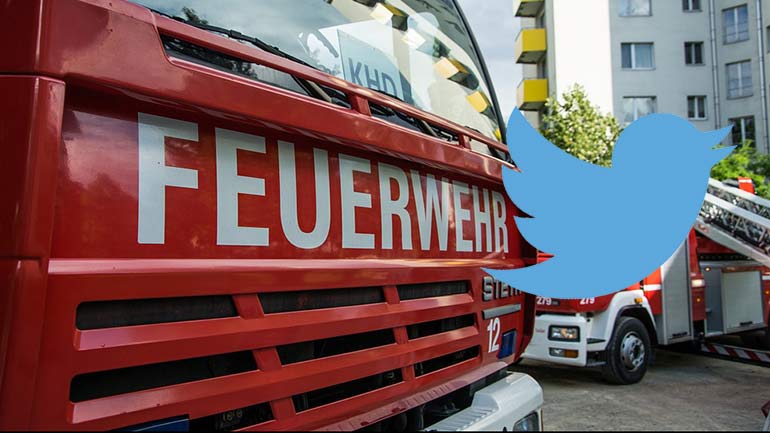 Twittergewitter der Feuerwehr München