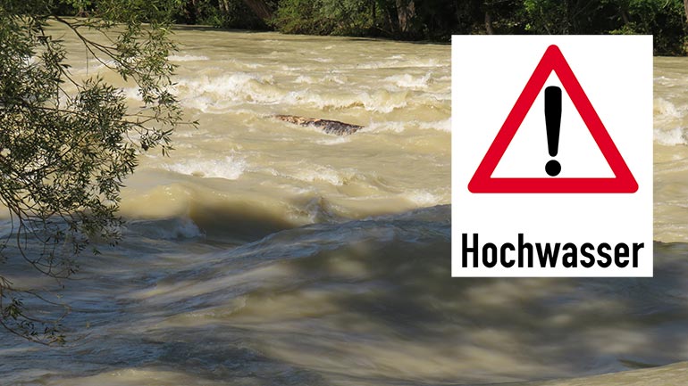 Hochwasseralarm nach Starkregen in Oberbayern