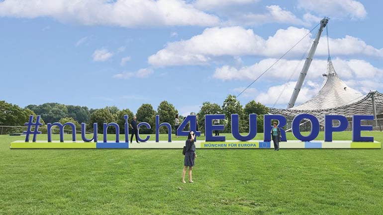 Europa-Skyline auf Tour durch München
