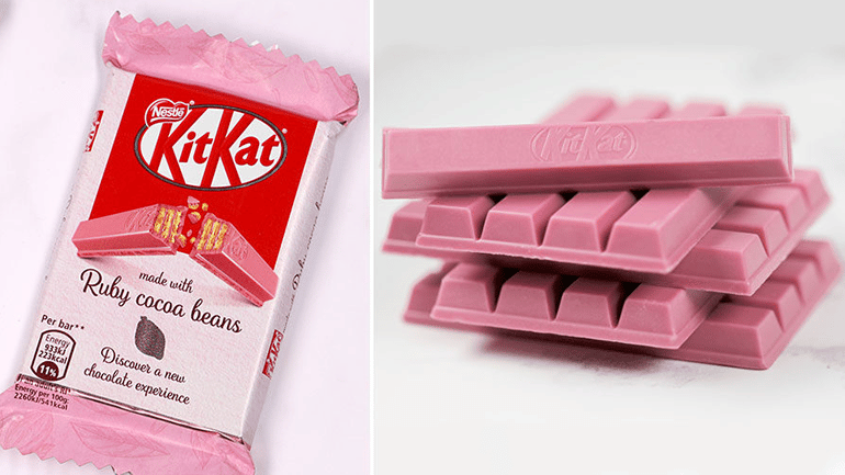 KitKat bringt rosa Schokolade auf den Markt
