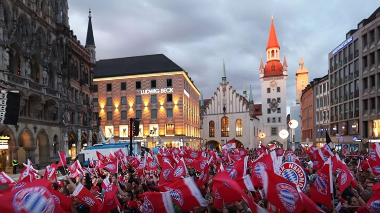 FC Bayern Meisterfeier am Marienplatz