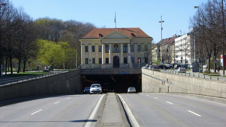 Altstadtringtunnel Baustelle: nur eine Spur befahrbar