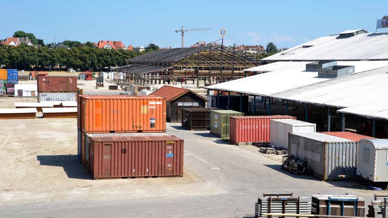 Der Aufbau der Wiesn hat begonnen