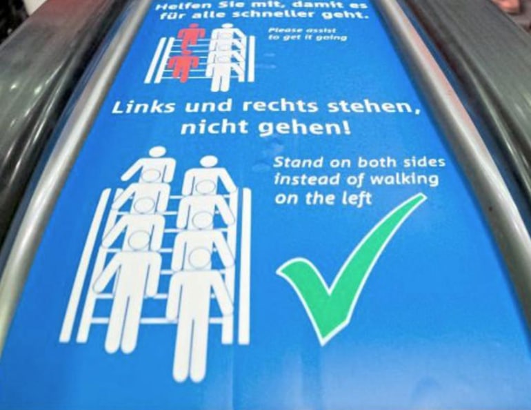 Neue Rolltreppen-Regelung im Hauptbahnhof