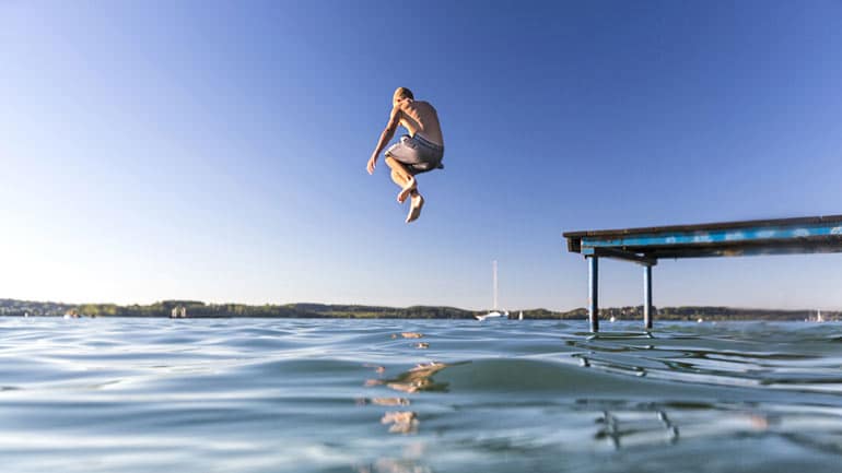 Wassertemperaturen der Badeseen in und um München