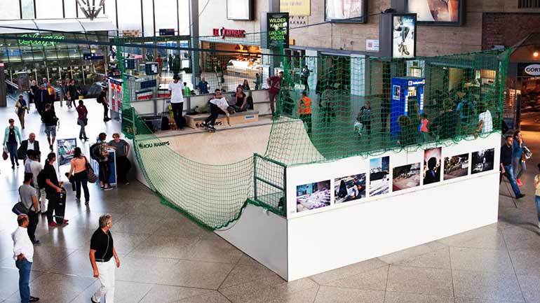 Der Hauptbahnhof wird zum Skaterparadies