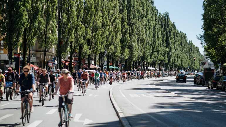 Große Fahrrad-Demo in München