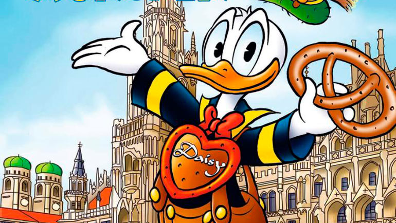 Im neuen Comic: Familie Duck kommt nach München