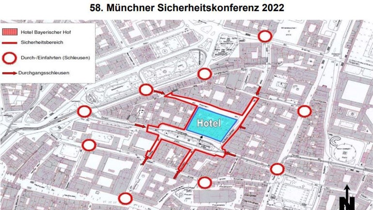 Münchner Sicherheitskonferenz: Diese Straßen sind während der Konferenz gesperrt