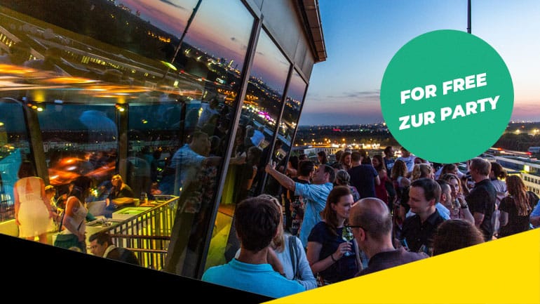 Jetzt FOR FREE zur 95.5 Charivari-Rooftop-Party
