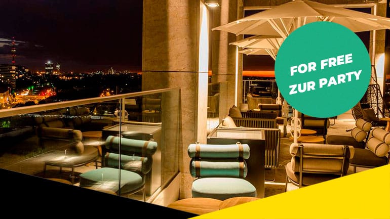 Jetzt FOR FREE zur 95.5 Charivari-Rooftop-Party