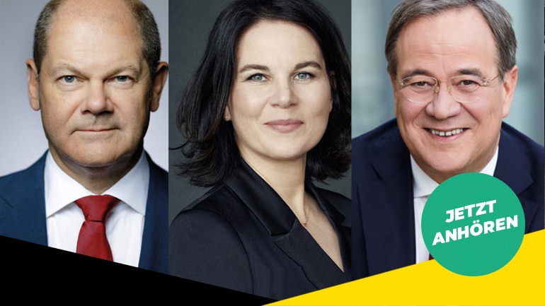 Jetzt Anhören: Die Kandidat:innen zur Bundestagswahl 2021 im Interview