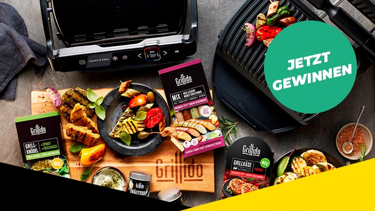 Gewinne jetzt einen Tefal Optigrill inklusive einem Grill-Paket von Grillido