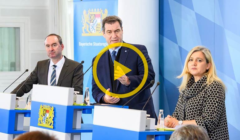 Hier live im Video: Markus Söder gibt heute um 12 Uhr Pressekonferenz