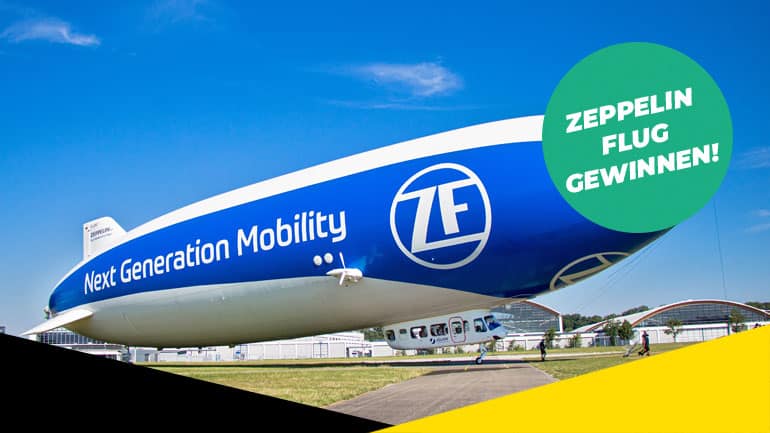 Jetzt gewinnen: Fliege mit dem Zeppelin über München