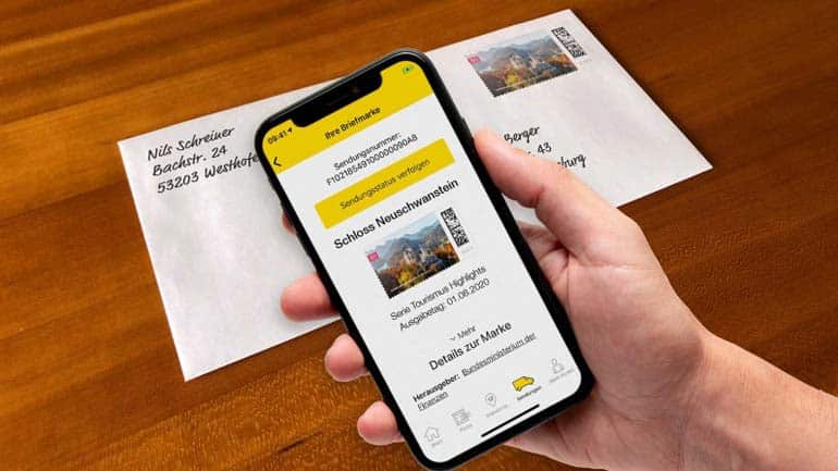 Briefmarken bald per App?