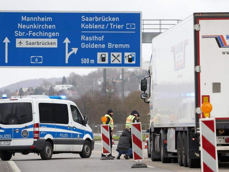 Deutschland will am Montag Grenzen zu fünf Ländern schließen