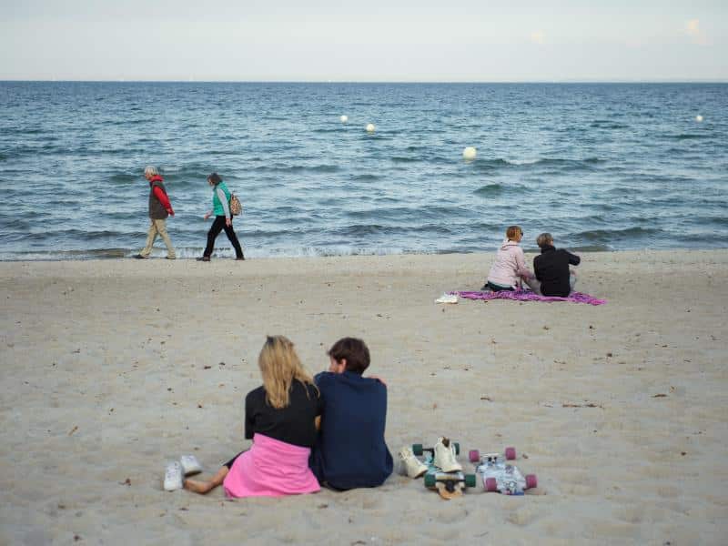 App-Anmeldung für Strandbesuch an der Ostsee geplant