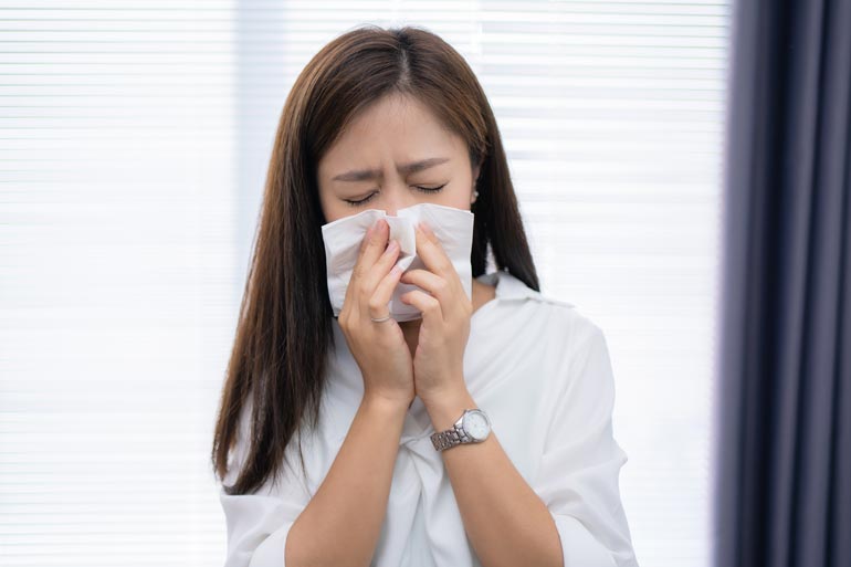 Tipps gegen laufende Nase unter der Maske