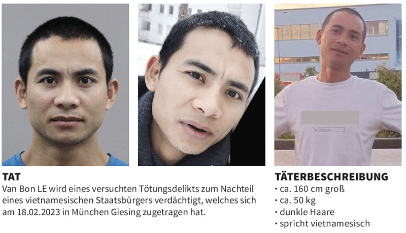 Fahndungsfoto, dieser Mann wird gesucht