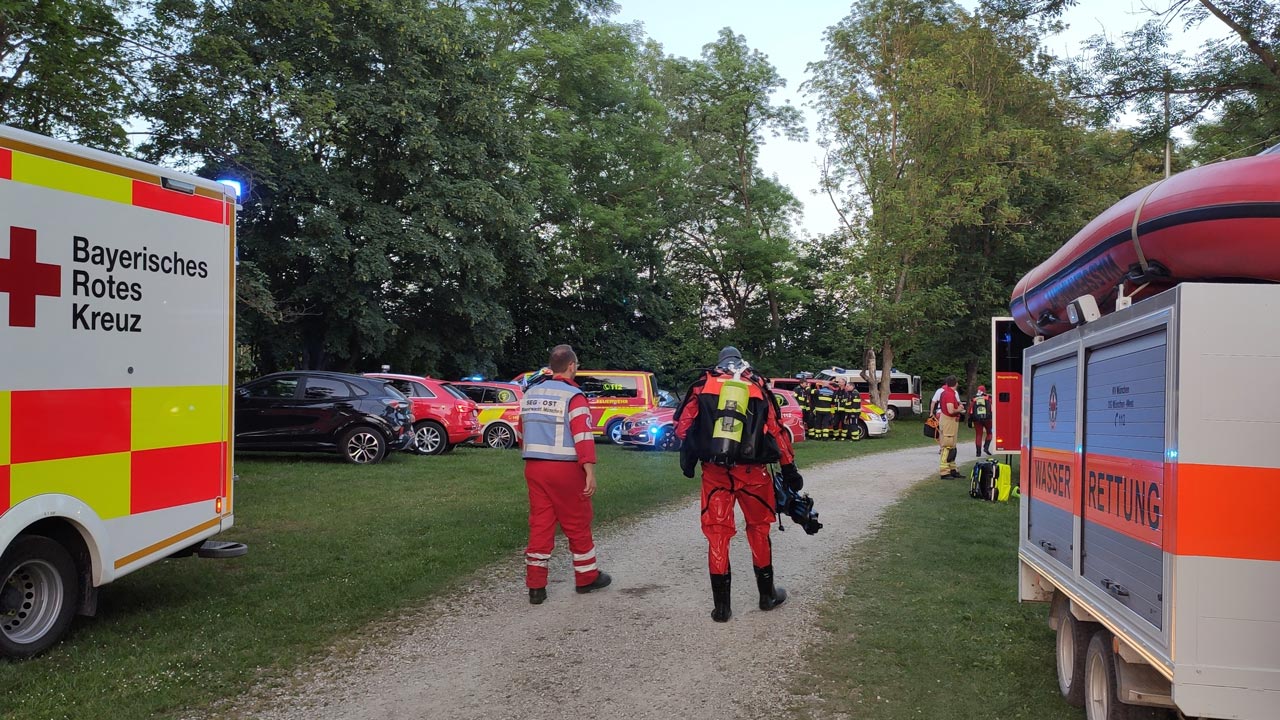 Tödlicher Badeunfall am Unterschleißheimer See: Kein Erfolg trotz Großeinsatz