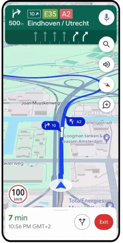neues feature bei google maps tempolimit