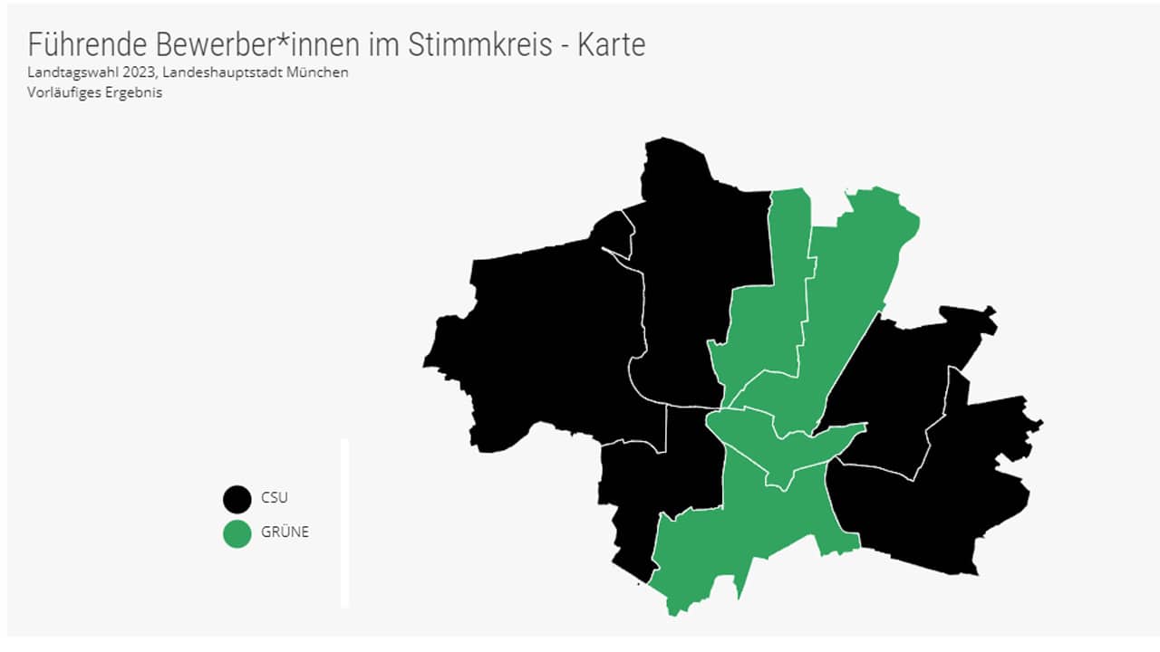 Landtagswahl: So hat München gewählt – nach Stadtteilen
