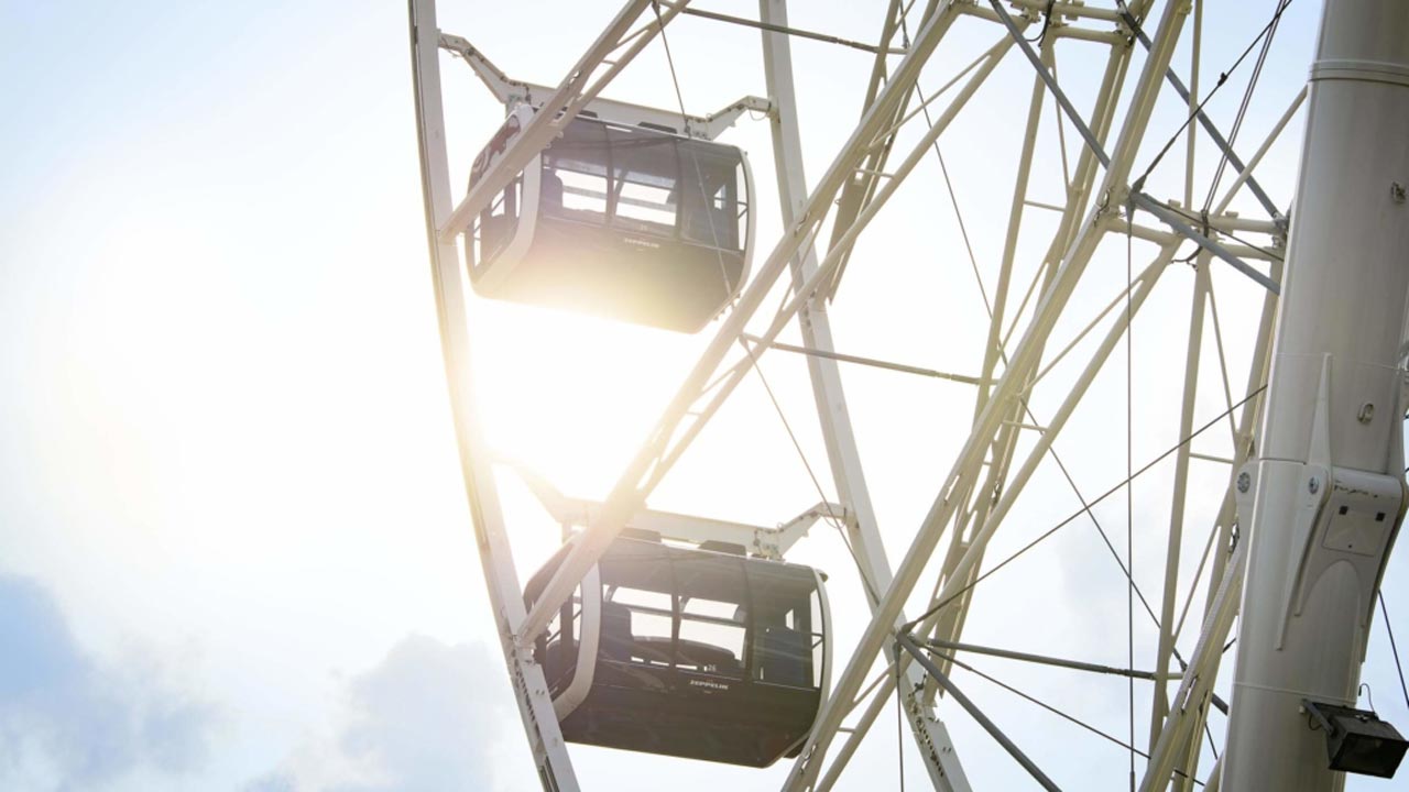 Zum Jubiläum: Für 5 Euro im Werksviertel Riesenrad fahren