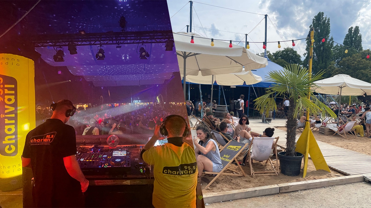 95.5 Charivari Sommerlounge & Headphoneparty auf dem Tollwood 2025