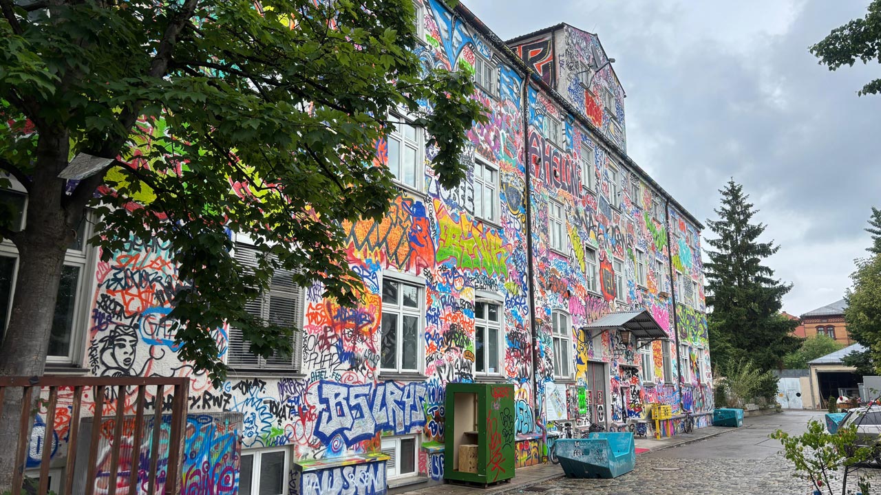 Graffiti-Aktion im Kreativquartier: Das „Haus 2“ im neuen Look