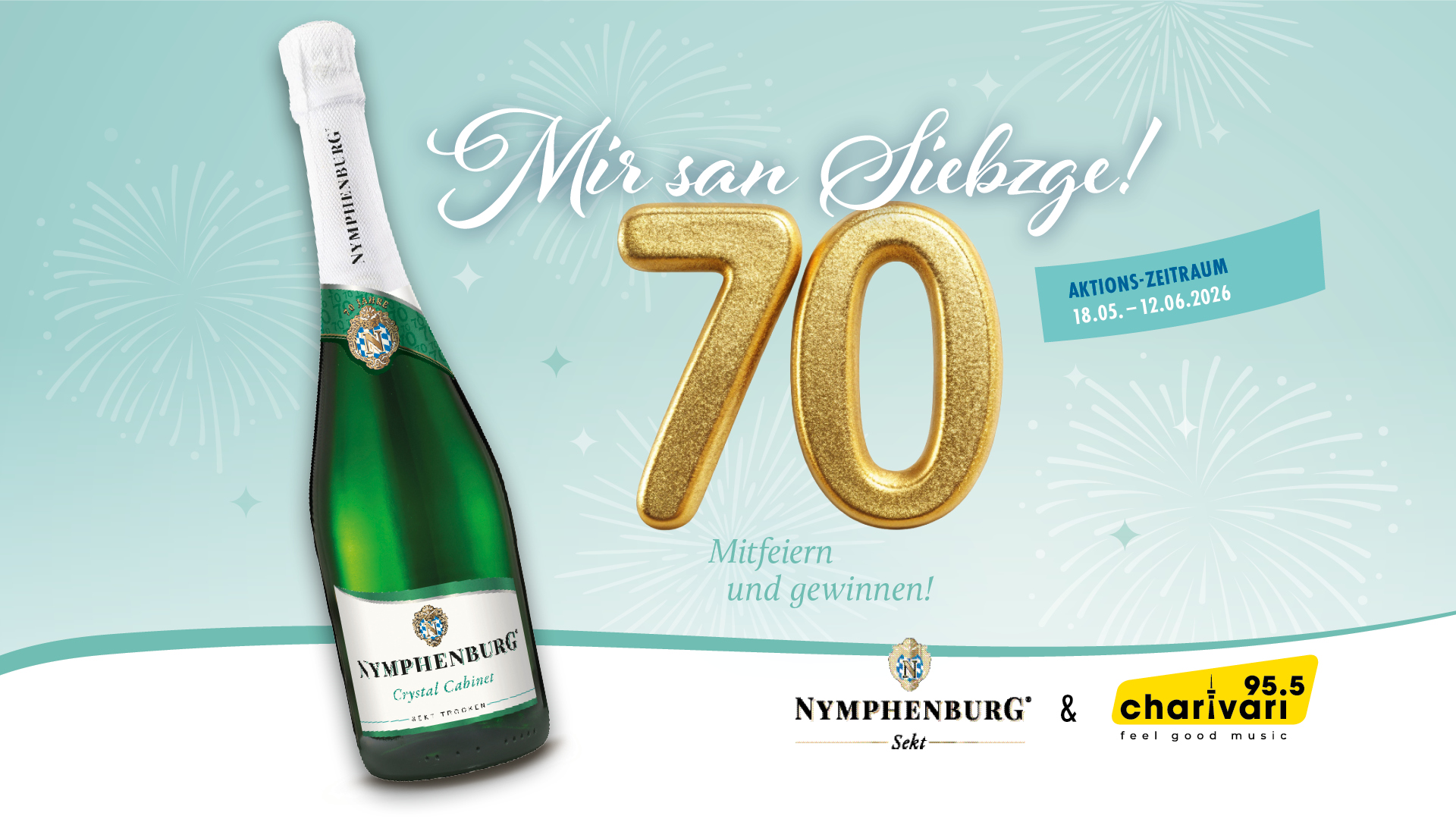 Wir feiern 70 Jahre Nymphenburg Sekt und dein Jubiläum