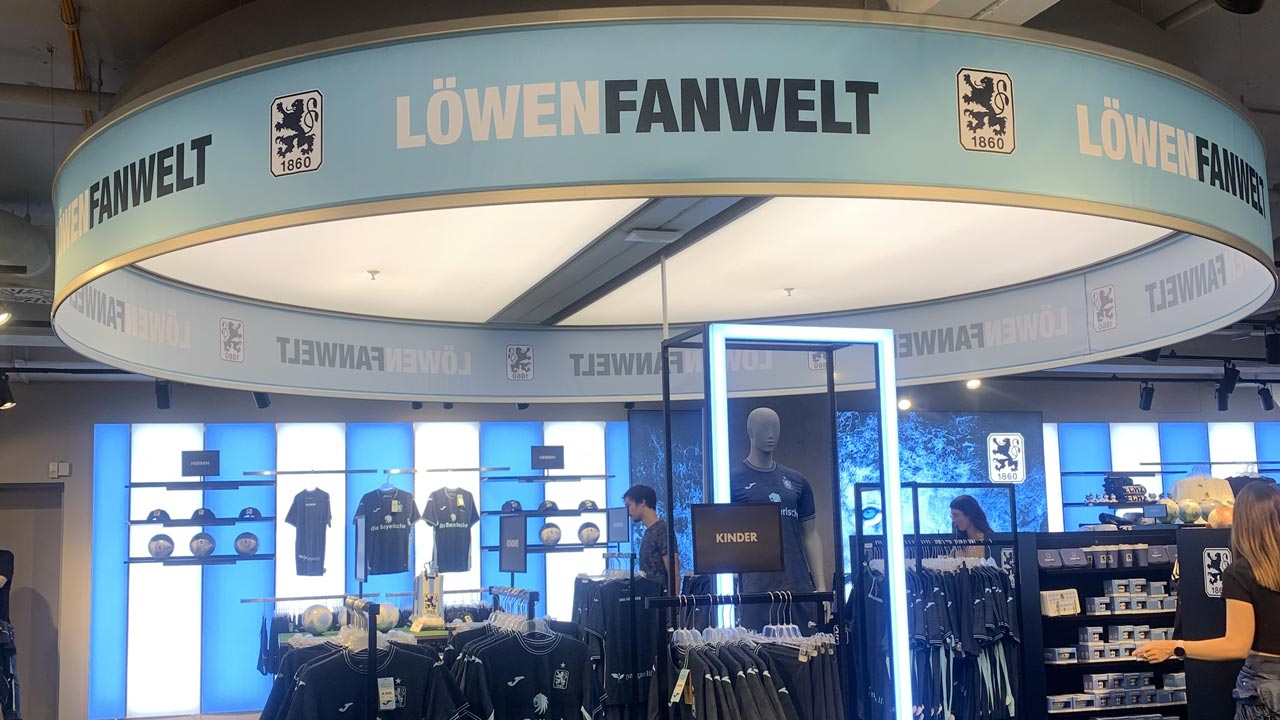 Neue 1860-Fanwelt in der Galeria-Filiale am Marienplatz