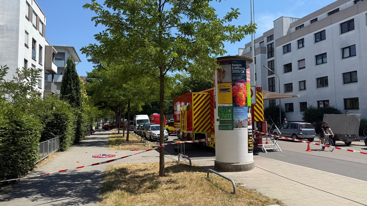 München: 125-Kilo-Weltkriegsbombe entdeckt – Spezialisten vor Ort