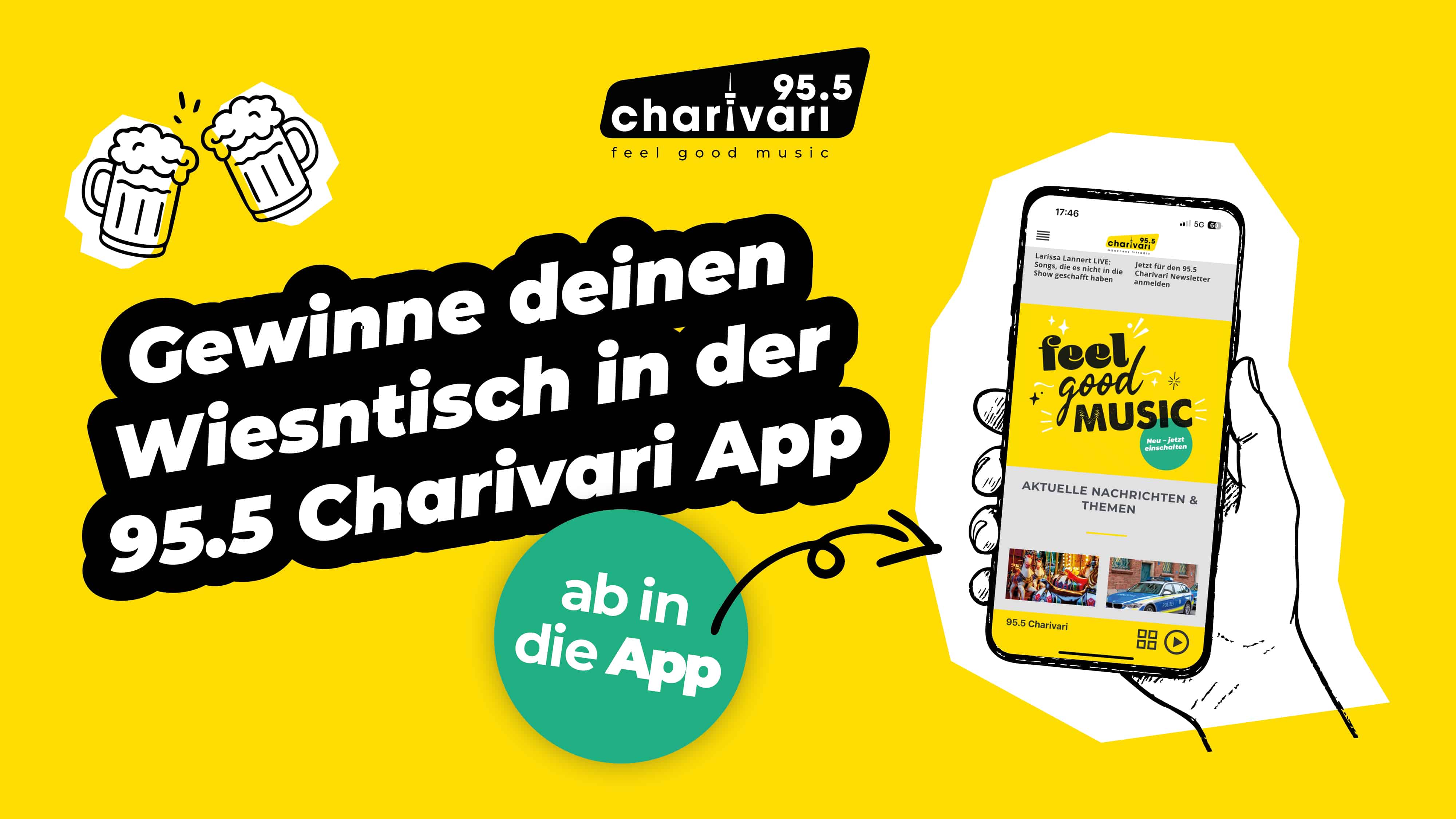 Die Wiesn geht auf uns – App öffnen & Tisch gewinnen!