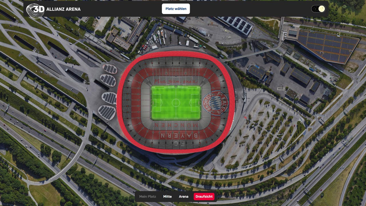 Die Allianz Arena in 3D – Dein virtuelles Stadionerlebnis