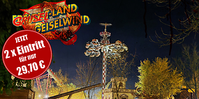 Tageskarte zum Sonderpreis! 2x innerhalb von 50 Tagen von der gleichen Person einlösbar!