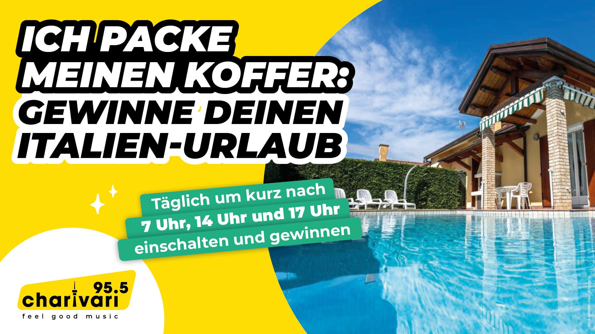 Ich packe meinen Koffer: Gewinne deinen Traumurlaub auf der Sonneninsel Albarella