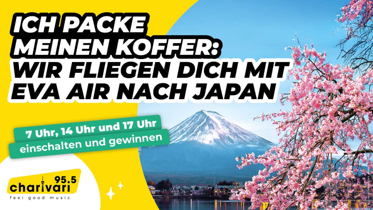 Gewinne eine Reise nach Japan – mit 95.5 Charivari und EVA Air