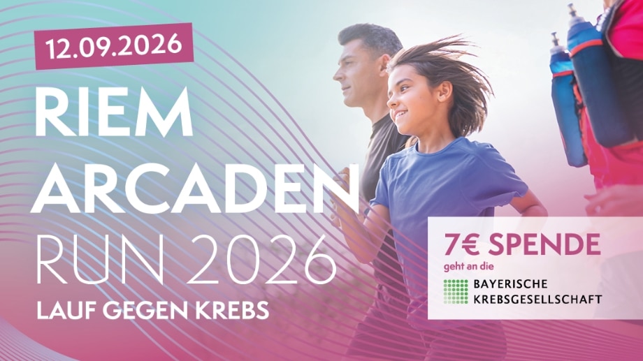 Riem Arcaden Run 2026 für krebskranke Menschen