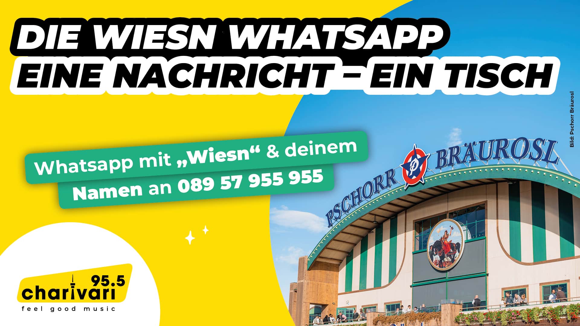 Mit einer WhatsApp auf die Wiesn – eine Nachricht, ein Tisch in der Bräurosl!