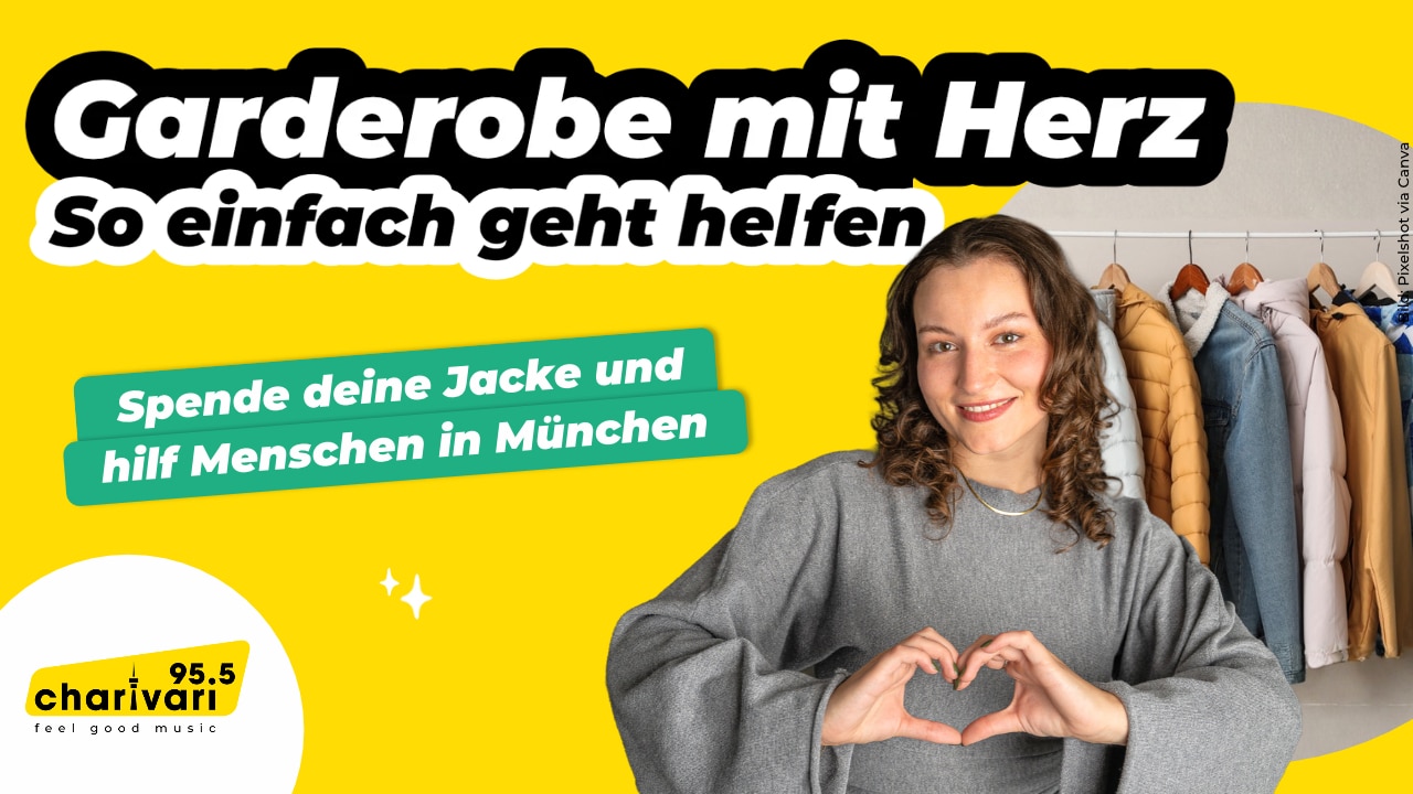 Bedürftige unterstützen: Die Garderobe mit Herz von 95.5 Charivari startet