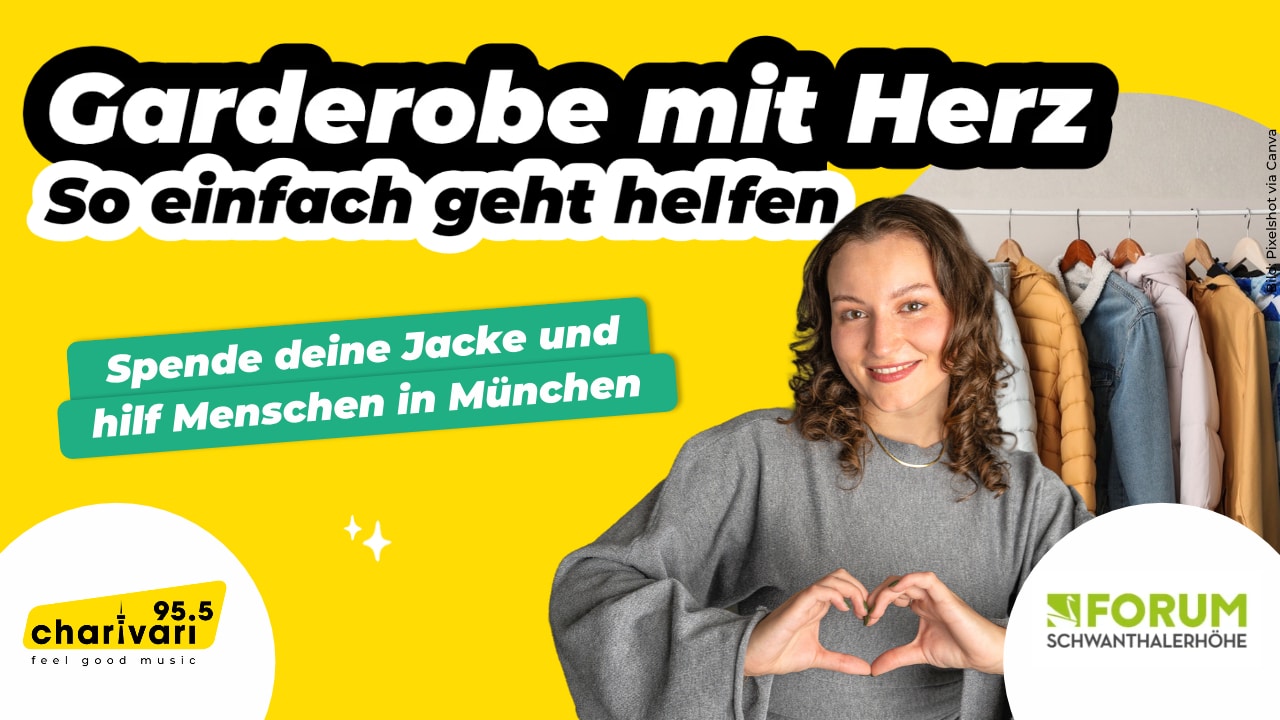 Bedürftige unterstützen: Die Garderobe mit Herz von 95.5 Charivari startet